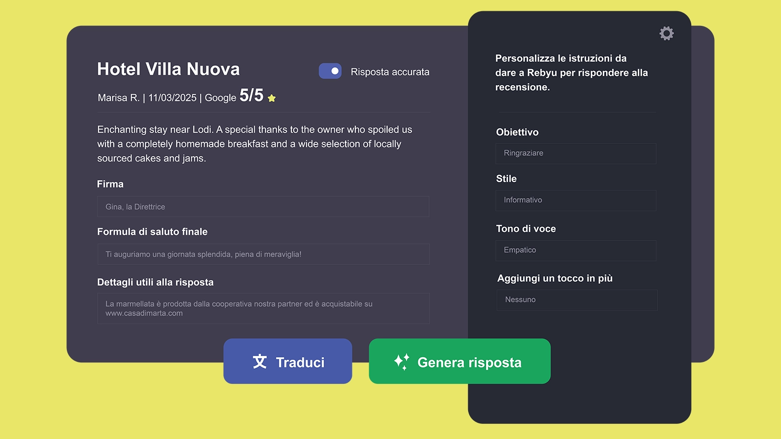 Come trovare il tono perfetto per rispondere alle recensioni del tuo hotel